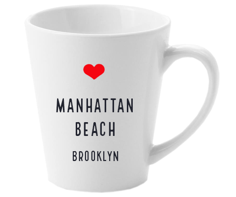 Manhattan Beach Brooklyn NYC Home Latte Mug