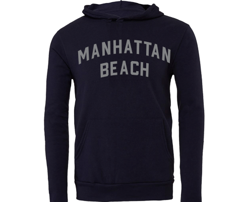 Manhattan Beach Brooklyn Sport Hoodie with Pocket in Navy