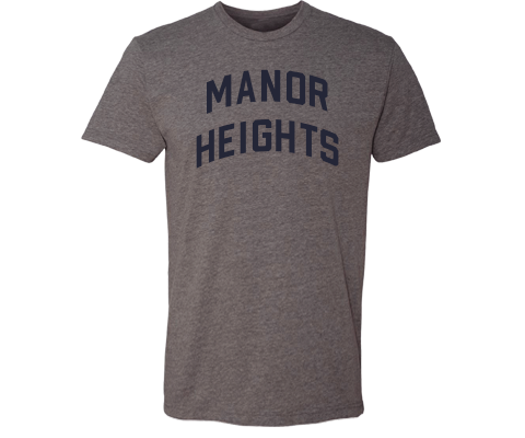 Manor Heights Staten Island Classic Sport Adult Tee Shirt in Deep Heather Gray