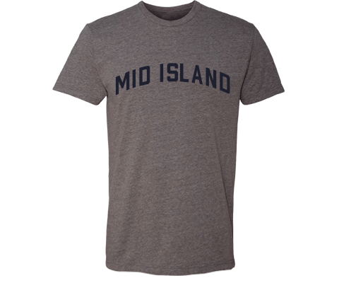 Mid Island Staten Island Classic Sport Adult Tee Shirt in Deep Heather Gray