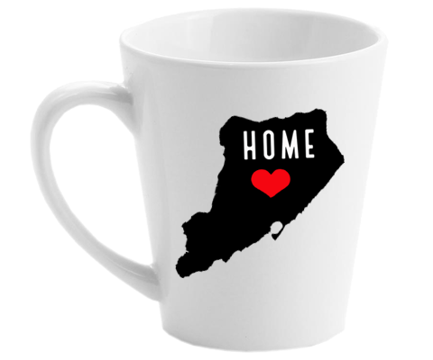 Mid Island Staten Island NYC Home Latte Mug