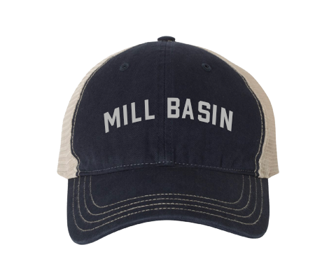 Mill Basin Brooklyn Classic Sport Vintage Hat in Navy/Vanilla