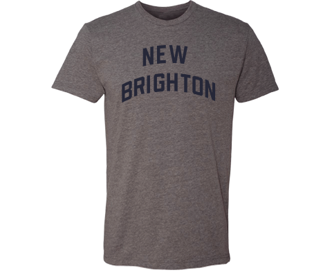 New Brighton Staten Island Classic Sport Adult Tee Shirt in Deep Heather Gray