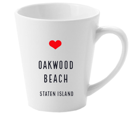 Oakwood Beach Staten Island NYC Home Latte Mug
