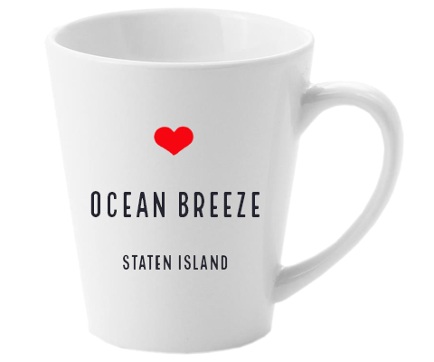 Ocean Breeze Staten Island NYC Home Latte Mug