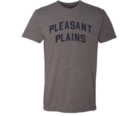 Pleasant Plains Staten Island Classic Sport Adult Tee Shirt in Deep Heather Gray
