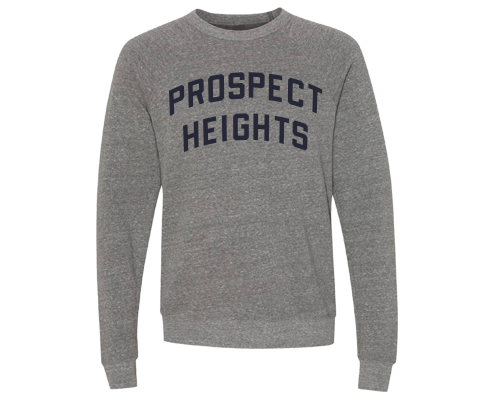 Prospect Heights Brooklyn Crew Neck Pullover Sweatshirt in Heather Gray