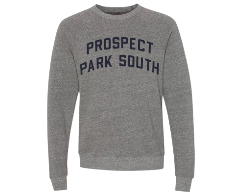 Prospect Park South Brooklyn Crew Neck Pullover Sweatshirt in Heather Gray