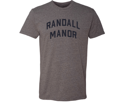 Randall Manor Staten Island Classic Sport Adult Tee Shirt in Deep Heather Gray