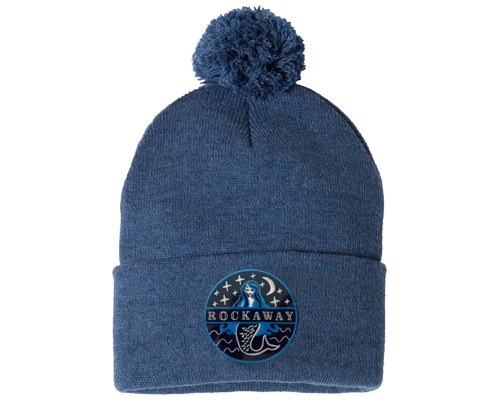 Rockaway Starlight Mermaid Blue Pom Pom Warm Winter Hat