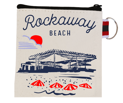 Rockaway Beach Sketch Coin Purse