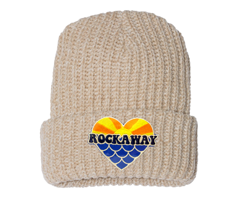 Rockaway Mermaid Heart Cream Warm Winter Hat