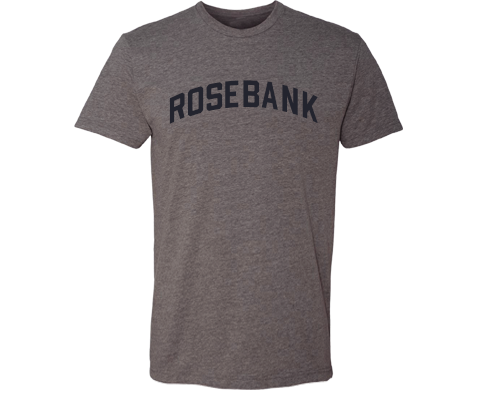 Rosebank Staten Island Classic Sport Adult Tee Shirt in Deep Heather Gray