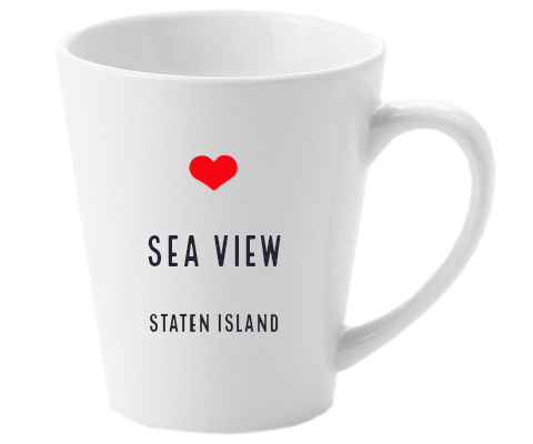 Sea View Staten Island NYC Home Latte Mug