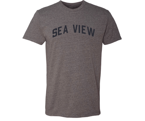 Sea View Staten Island Classic Sport Adult Tee Shirt in Deep Heather Gray