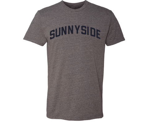 Sunnyside Staten Island Classic Sport Adult Tee Shirt in Deep Heather Gray