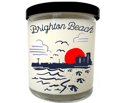 Load image into Gallery viewer, Brighton Beach Brooklyn Sketch Scented Candle

