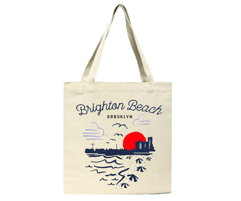 Brighton top beach bag
