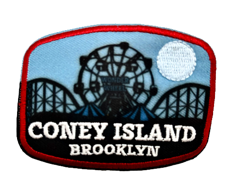 Coney Island Blue Moon Embroidered Patch