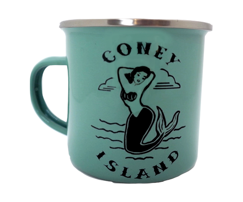 Coney Island Vintage Mermaid Camp Mug