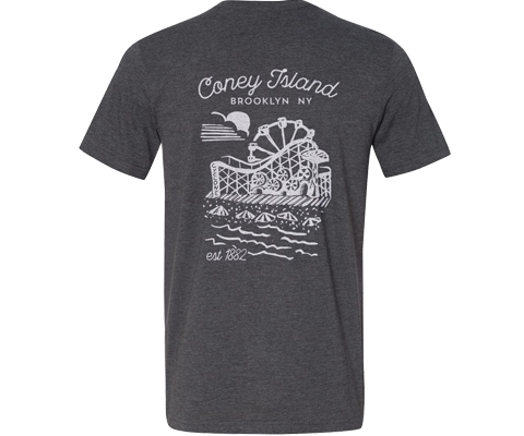 Coney Island Sketch Tee Shirt With Pocket