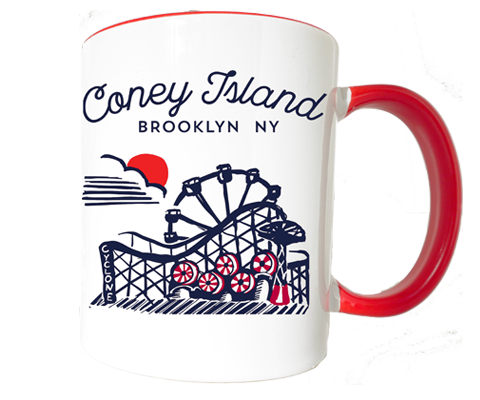 Coney Island Brooklyn Sketch Mug