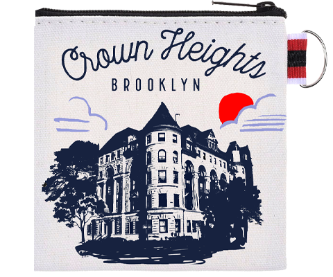 Crown Heights Brooklyn Sketch Coin Purse