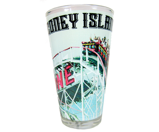 Coney Island Cyclone Roller Coaster Pint Glass