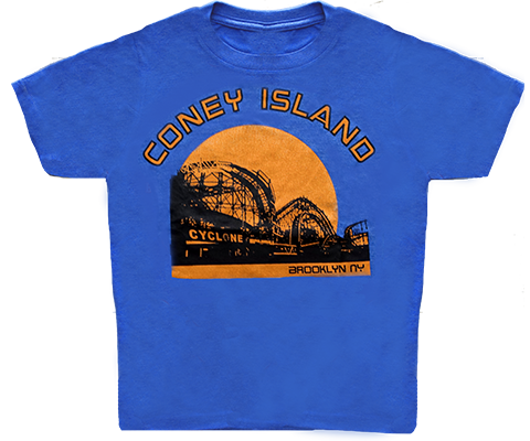 Coney Island Cyclone Sunset Kids Tee