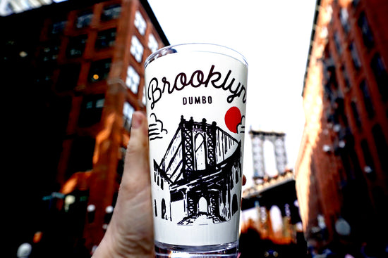 Dumbo Brooklyn Sketch Pint Glass