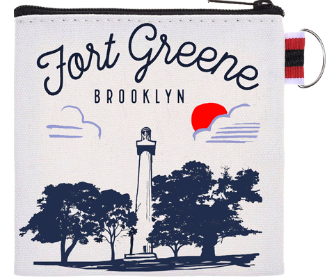 Fort Greene Brooklyn Sketch Coin Purse