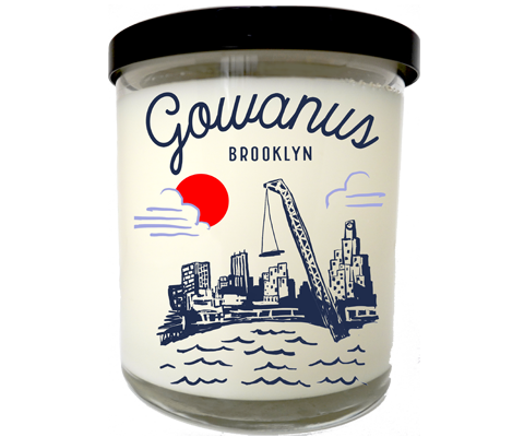 Load image into Gallery viewer, Gowanus Brooklyn NY Sketch Scented Candle
