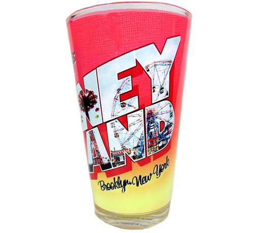 Greetings From Coney Island Pint Glass