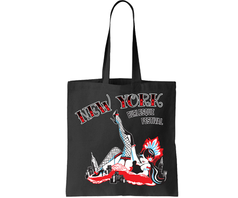 New York Burlesque Festival 2017 Black Tote Bag
