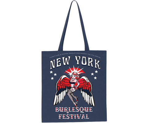 New York Burlesque Festival 2019 Navy Tote Bag