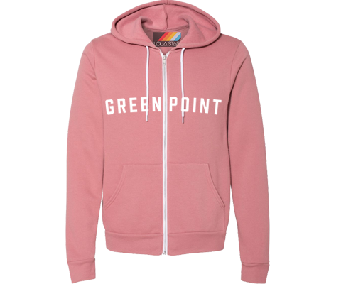 Greenpoint Mauve Zip Up Sweatshirt