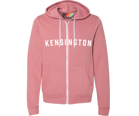 Kensington Mauve Zip Up Sweatshirt