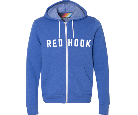 Red Hook Blue Zip Up Hoodie
