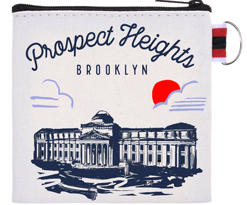 Prospect Heights Brooklyn Sketch Coin Purse