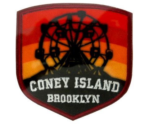 Coney Island Sun Stripe Ferris Wheel Embroidered Patch