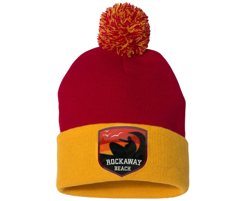 Rockaway Sunset Wave Retro Warm Winter Hat