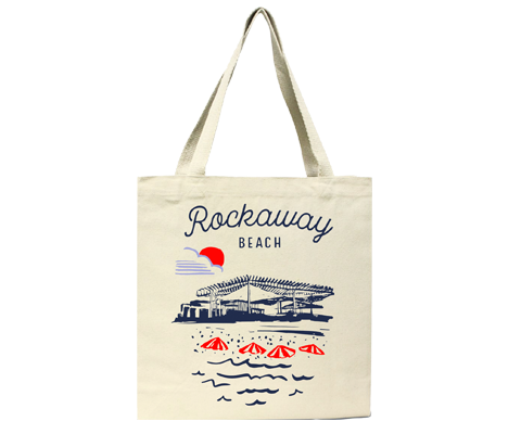 Rockaway Beach Sketch Tote Bag