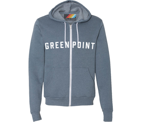 Greenpoint Slate Zip Up Sweatshirt