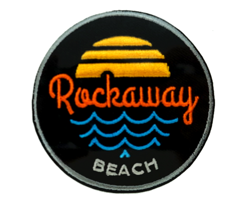 Rockaway Sunrise Wave Embroidered Patch