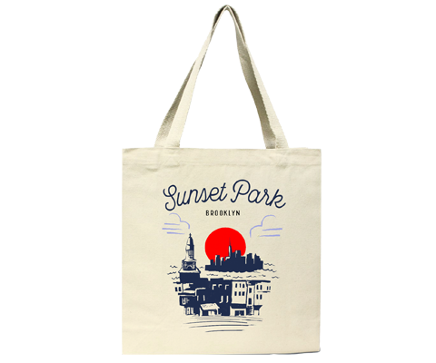 Sunset Park Brooklyn Town Tote Bag