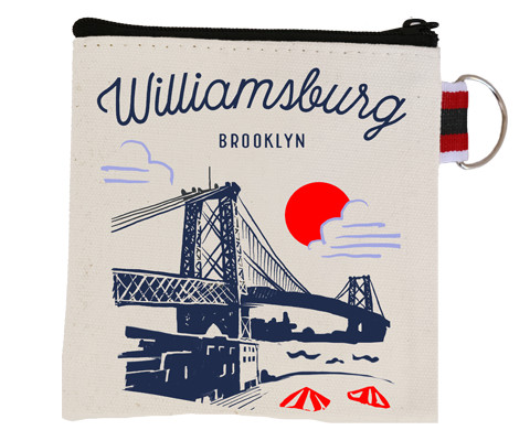 Williamsburg Brooklyn Town Coin Purse
